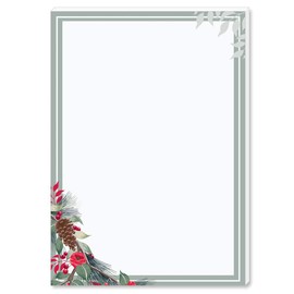 Notepads, writing pads, winter branches, DIN A6 format, 2 pads