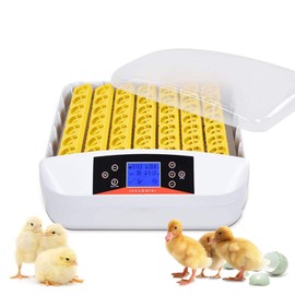 Egg Incubator ，56 Eggs Fully Automatic Egg Incubator with LED Lighting Automatic Turner and Intelligent Temperature Control， for Eggs/Duck Eggs/Bird Eggs/Goose Eggs Hatching