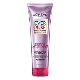 L'Oreal Paris, Acondicionador Con Hoja De Romero Ever Pure Moisture, Hidrata Y Cuida El Color Para Todo Tipo De Pelo Teñido, Sin Sulfatos, 250Ml