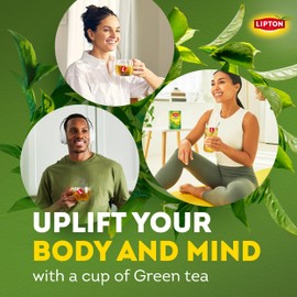 Lipton Signature Blend Green Tea Bags, Unsweetened Teabags for Hot Tea or Iced Tea with Caffeine and Flavonoids, 40 Total Tea Bags