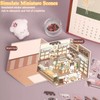 DUOHERESHUI 3D Miniature House Stickers, 8-Piece DIY 3D House Sticker
