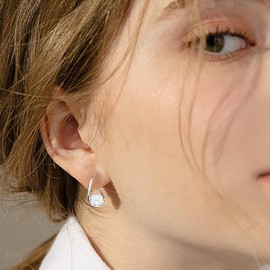 GROVL 3 Pairs Lymphvity Germanium Earrings, Unclog Lymphatic Node Magnetotherapy Earrings, Lymphatic Drainage Earrings, Magnetology Lymphatic Activity Hoop Diamond Studded Earrings for Women
