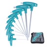 9Pcs Hex Wrench TShape Double Head NonSlip Handle Screw Tightening