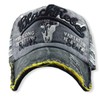 WHITE FANG CA087 Men's Buffalo Vintage Damaged Cap, Logo, Stylish,