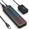 Powered USB 3.0 Hub, Wenter 11-Port Hub Splitter (7 Faster