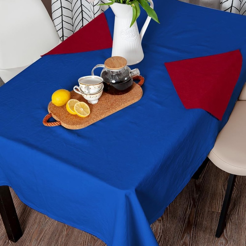 2 x Dark Blue 90 x 90cm Disposable Paper Table