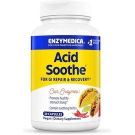 Enzymedica, Acid Soothe, Support for Occasional Heartburn, 3-in-1 Formula with Enzymes & Soothing Herbs, 90 Count