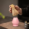 Matcha Tea Set Bamboo Matcha Whisk, Ceramic Whisk Holder, Tea