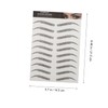 LALAFINA 3sets Eyebrow Transfer Stickers Non-fading Long-lasting Artificial Eyebrows Kit