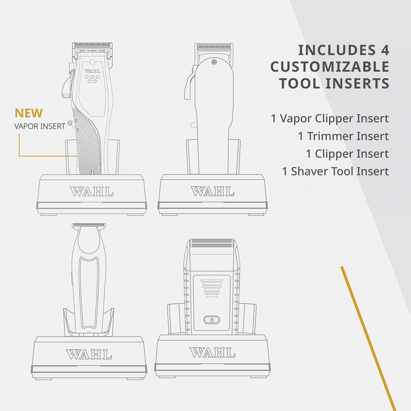 Wahl Professional Low Profile Charge Stand Weighted Base with Rotating