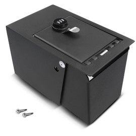 A-Premium Center Console Safe Box Compatible with Ford Explorer 2011-2019 Black