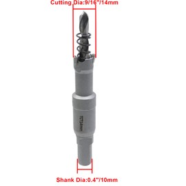 Rannb 9/16"/14mm Hole Saw Carbide Tipped Hole Saw for Cutting Stainless Steel Plate,Iron,Steel