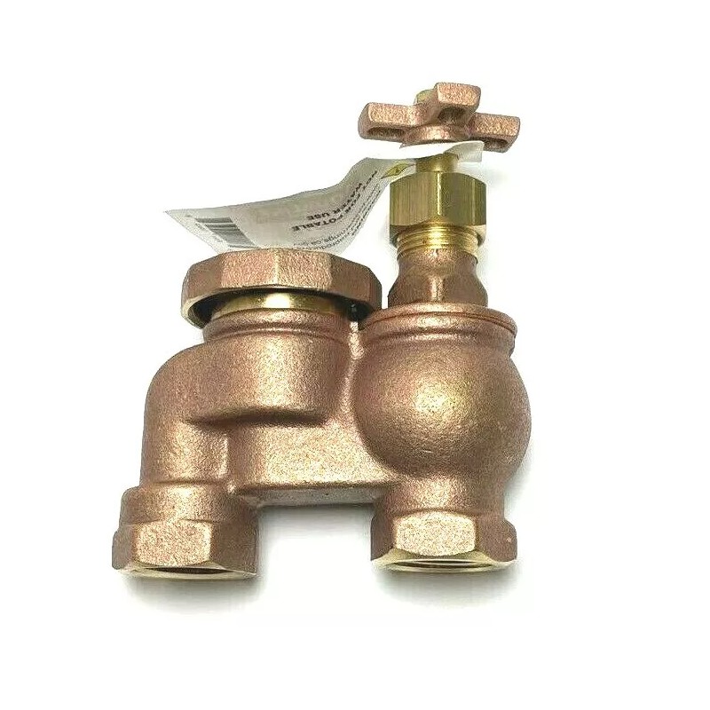AQUALINE Brass Anti-Siphon 3/4 in. Control Valve Backflow Preventer Irrigation