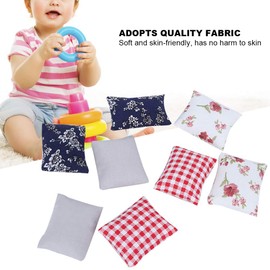 Bnineteenteam 8pcs Dollhouse Pillow,1:12 Miniature Simulated Pillow Cushions Dollhouse Furniture Decoration Toy Accessory (Sofa pillow) The Doll House