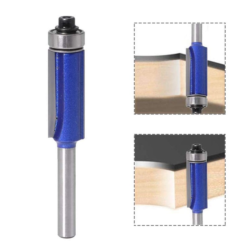Mesee 4 Pieces Top End Bearing Flush Trim Router Bits
