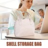 Makeup Organizer Bag - Shell Design Makeup Storage Purse,Lightweight Toiletry
