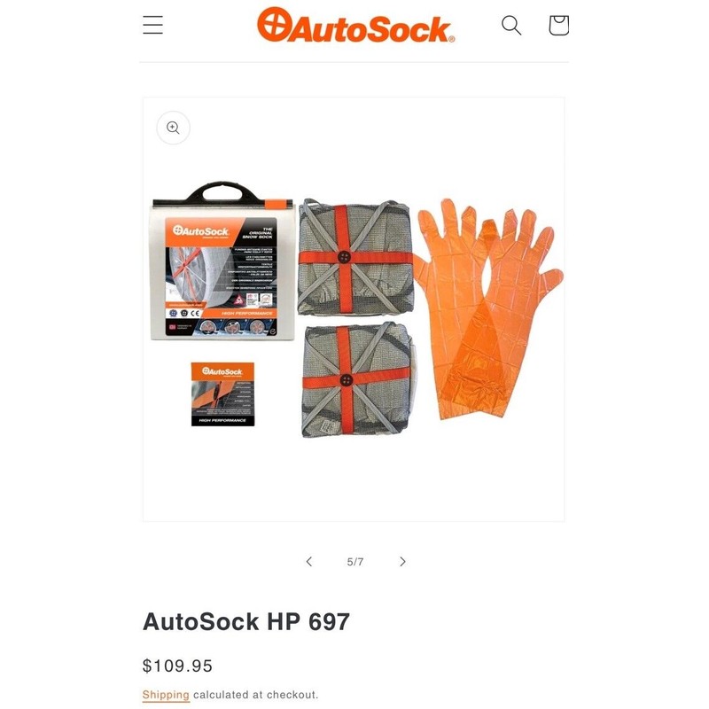 AUTOSOCK - Snow Socks for Car, SUV, & Pickup Trucks
