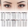 10 Pegatinas Impermeables para Cejas, Juego de Pegatinas Temporales para