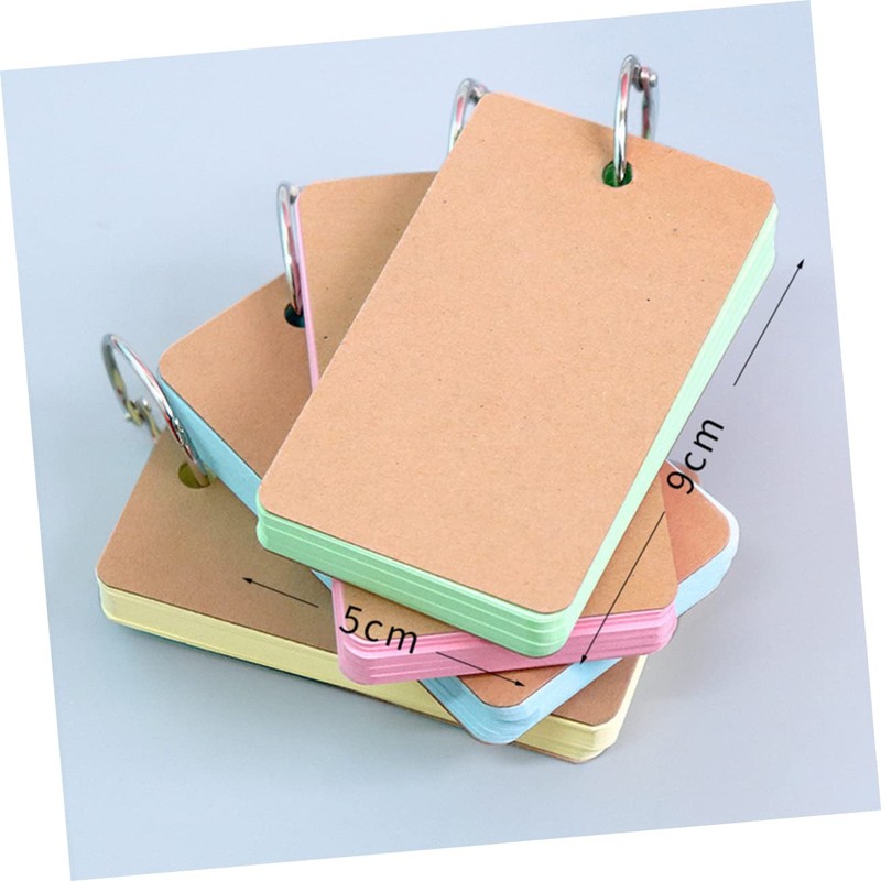 LALAFINA 6 Pack Ring Notepads Portable Memo Pads Binder Ring