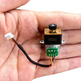 DC 5V 2-Phase 4-Wire Micro Stepper Motor Diameter 15mm 18 Degrees Full Metal Gearbox Precision Gear Motor Ratio 1:35 Mini Stepping Motor DIY for Robot Car Toy Model