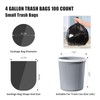 Veefos Heavy Duty 4 Gallon/15L Small Trash Bags - 100