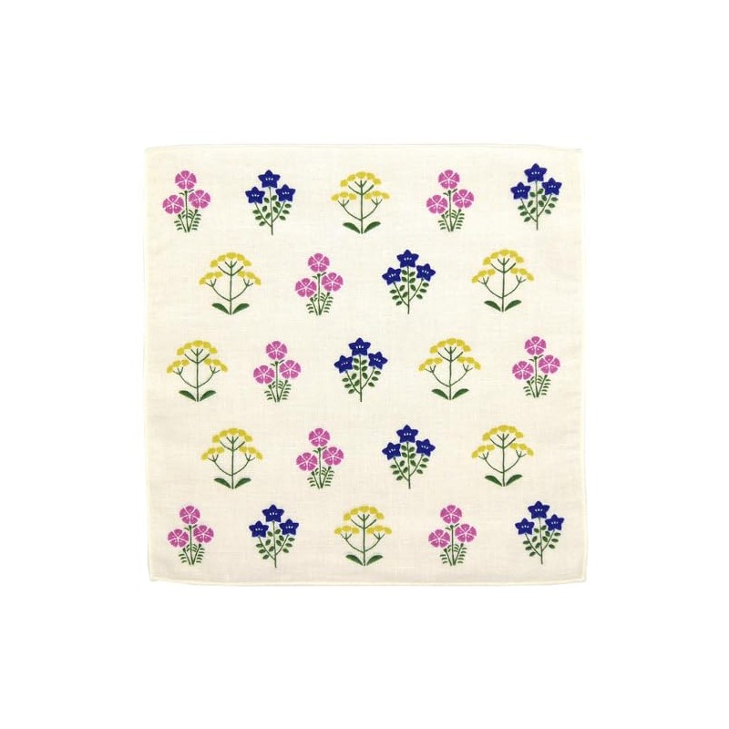 Wataol Semi Washed Towel Handkerchief, Autumn Grass Murasaki