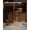 KDG Cordless LED Table Lamp Set of 2, Portables Fabric