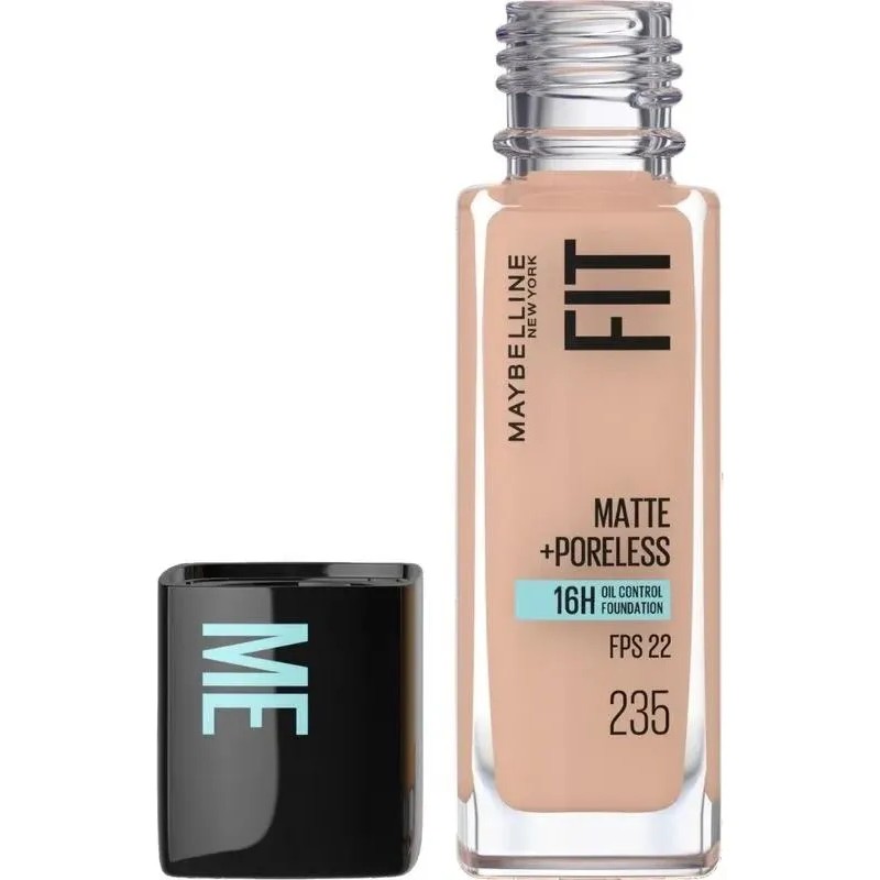 Base Fit Me Matte Poreless 128 Warm Nude Maybelline