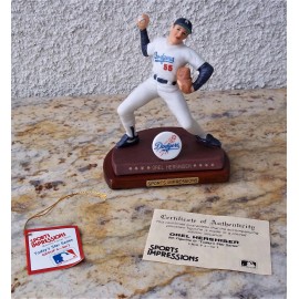 Orel Hershiser Sports Impressions Miniature Figurine Statue LA Dodgers 1990 NIB