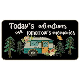 TopXmai Camping Camper Door Mat 17 x 30, Camper RV Rugs for Inside,Camper Must Haves,Camping Decor Door Mat,RV Door Mats for Indoor Outside Entrance,Camping Camper Lover Gifts,ZH01-DD-107