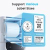 PM220S label machine, mini thermal barcode label printer Bluetooth portable