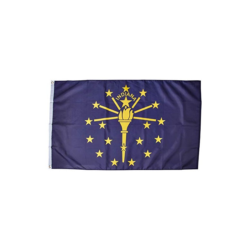 Quality Standard Flags Indiana Polyester Flag, 3 by 5'