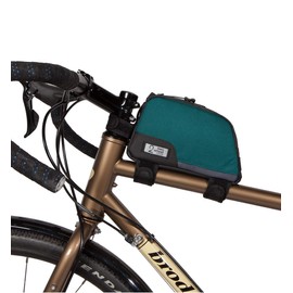 Two Wheel Gear Bike Frame Bag - Water Resistant Commuter Top Tube Bike Bag with Waterproof Zippers, Perfect for Mountain Biking, Work, and Hiking - Tofino Blue