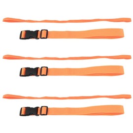 Drfeify Life Buoy Bandage, 3Pcs Polyester Life Buoy Accessory Bandage Fixed Belt Swimming Connect Waistband Safety Rope(Orange)
