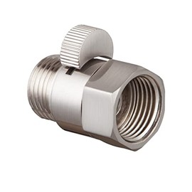 Kabter Brass Shower Flow Control Valve Shut Off Switch,Brushed Nickel