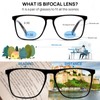 OCCI CHIARI Bifocal Blue Light Glasses 2.5 Mens Large Blue