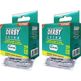 Derby Extra Double Safety Razor Blades - Green (Pack of 200)