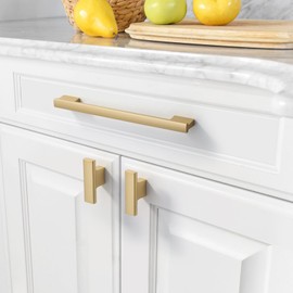 Asidrama 10 Pack 7.5 Inch(192mm) Brushed Gold Cabinet Pulls Kitchen Cabinet Handles Gold Cabinet Pulls Cabinet Hardware for Cupboard Drawer