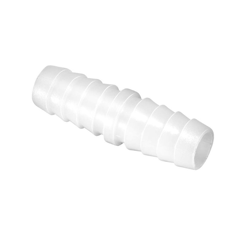 Quickun Plastic Hose Barb Fitting, 3/8" x 3/8" Barbed Splicer