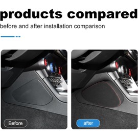 KUNGKIC Toyota GR86 ZN8 Subaru BRZ ZD8 2021 2022 2023 2024 2025 Car Knee Pad Protector Foot Protective Pad Pillow Knee Pads Supporter Suede Accessories Car Accessories Set of 2 Red Line