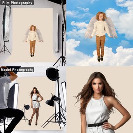 Beige Backdrop for Photoshoot, Professional Photo Backdrop Background Curtain for Product Photography，Portraits, Wedding, Party, Live Streaming Video Recording 5X7 FT (Background Only)