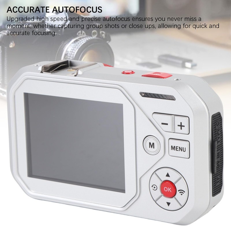 64MP Digital Camera for Vlogging & Photography, 4K Video 18X