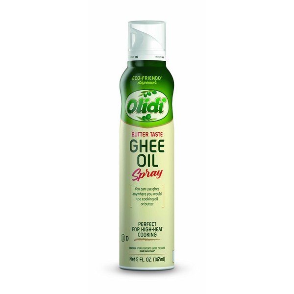 Olidi Ghee Oil 5 oz, 100% Pure Cooking Oil Spray, Omega-3, perfect for Keto snacks, baking, grilling, or cooking, our oil dispenser bottle lets you spray, drip, or stream with no waste (2)