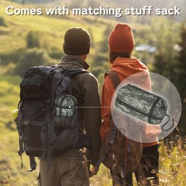 Mirzoyan Woobie Blanket, Military Poncho Liner Camo Insulated Camping Woobie Blanket for Outdoor Hiking (ACU with Zipper)