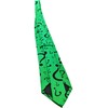 Question Marks Green Necktie