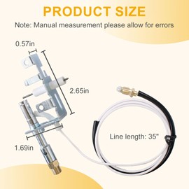 104286-01 ODS Pilot Assembly,Thermocouple Replacement Part for LPG Propane Wall Heaters Fireplaces Gas Logs Vent Free Heaters by Desa,Mr Heater,Vanguard,Empire,FMI-PP224, LPG8420, L98310-01,J3866