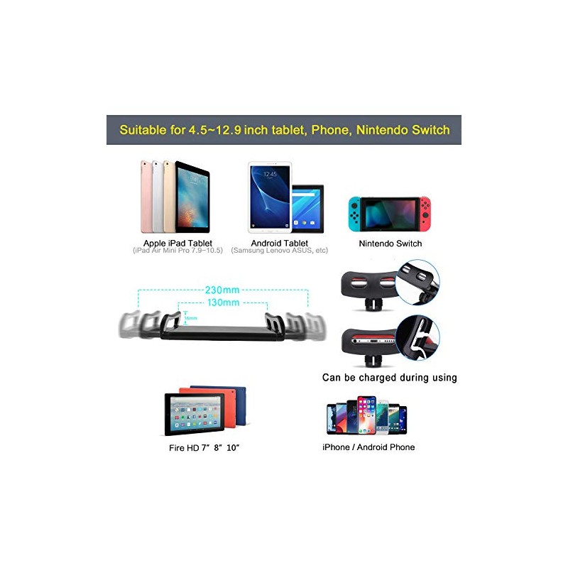 Soporte para tablet ajustable, soporte plegable para cama, soporte universal