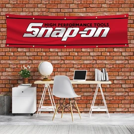 AIFLAG Snap on Tools Banner Flag 2x8ft Garage Shop Wall Decor Flags