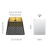 Medium Square Lamp Shades, ALUCSET Metal Lampshade with Pattern of