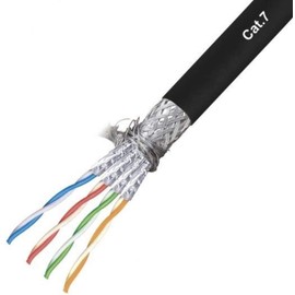 Ultra Spec Cables 150ft Cat7 Outdoor Waterproof Ethernet Direct Burial Cable (600MHz) Shielded (Pure Copper) PE Rugged Jacket
